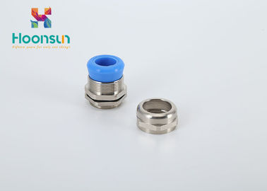 Waterproof a glândula de cabo de alta temperatura com selo azul/branco do silicone