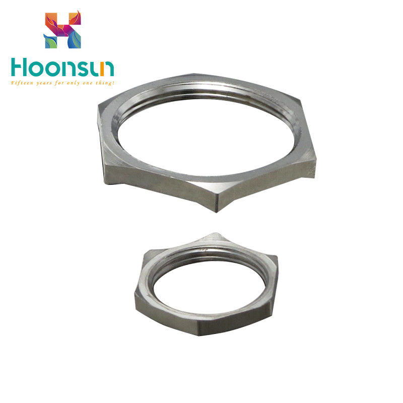 Da compatibilidade electrónica de bronze dos acessórios/cobre da glândula de cabo do hexágono contraporca com ângulo da faixa