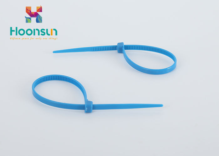 jogo UL94 da glândula de cabo de 2.5*100mm - V2 cinta plástica de travamento automático azul do nylon PA66