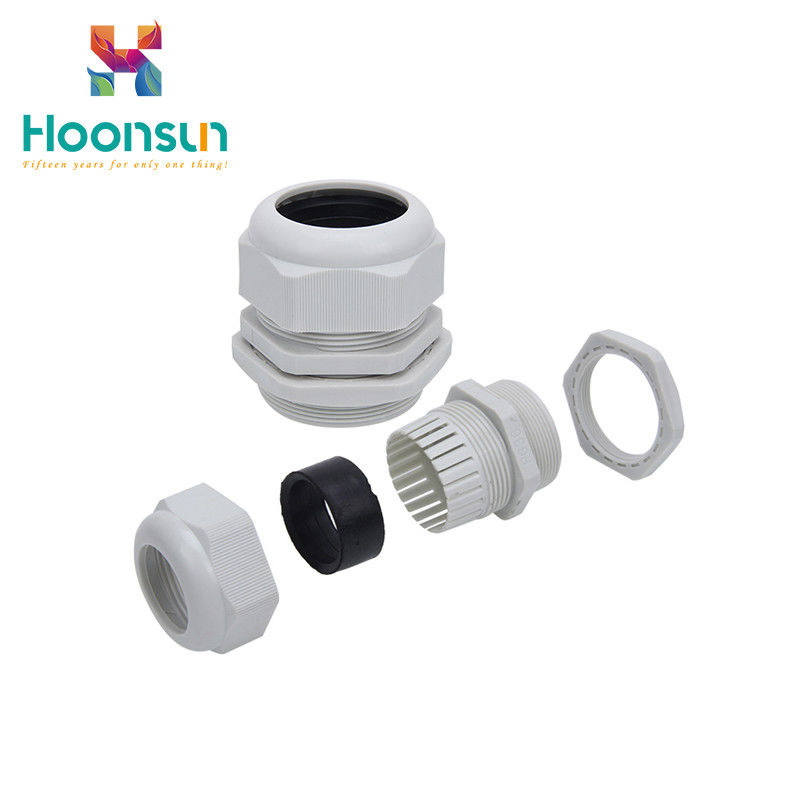 Tipo coligado de nylon chapeamento da glândula de cabo da linha de UL94-V2 M25 de níquel