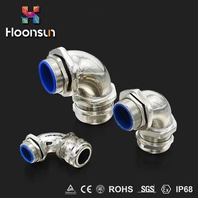 O homem durável do conector do tubo do ângulo direito caber de mangueira do grau de 90° rosqueou o conector de bronze da união