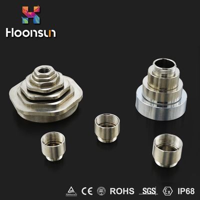 Glândula de cabo de bronze folheado a níquel Kit External Thread Metal Reducer dos acessórios da glândula de cabo