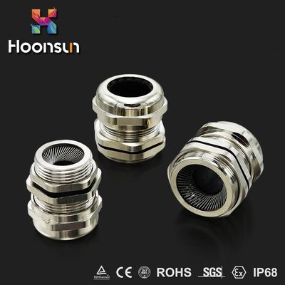 Glândula de cabo de bronze folheado a níquel 18MM-25mm do metal da compatibilidade eletrónica da fábrica para a proteção do cabo